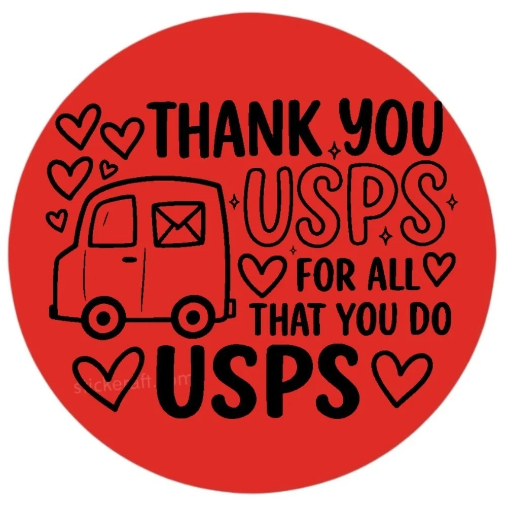 Thank You USPS Stickers for Packages & Envelopes – 2